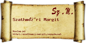 Szathmári Margit névjegykártya